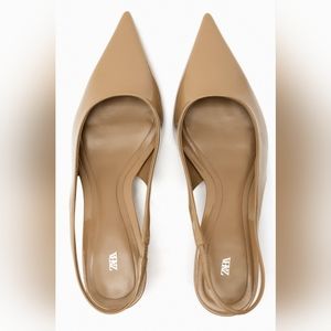 Zara slingback kitten heels
